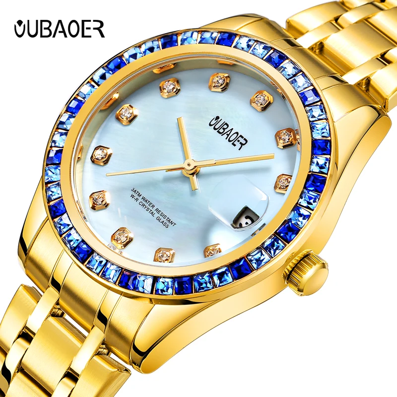 Бренд oubaoer часы relojes mujer 2017 relogio feminino женские наручные кварцевые horloge saat|saat|saat womensaat