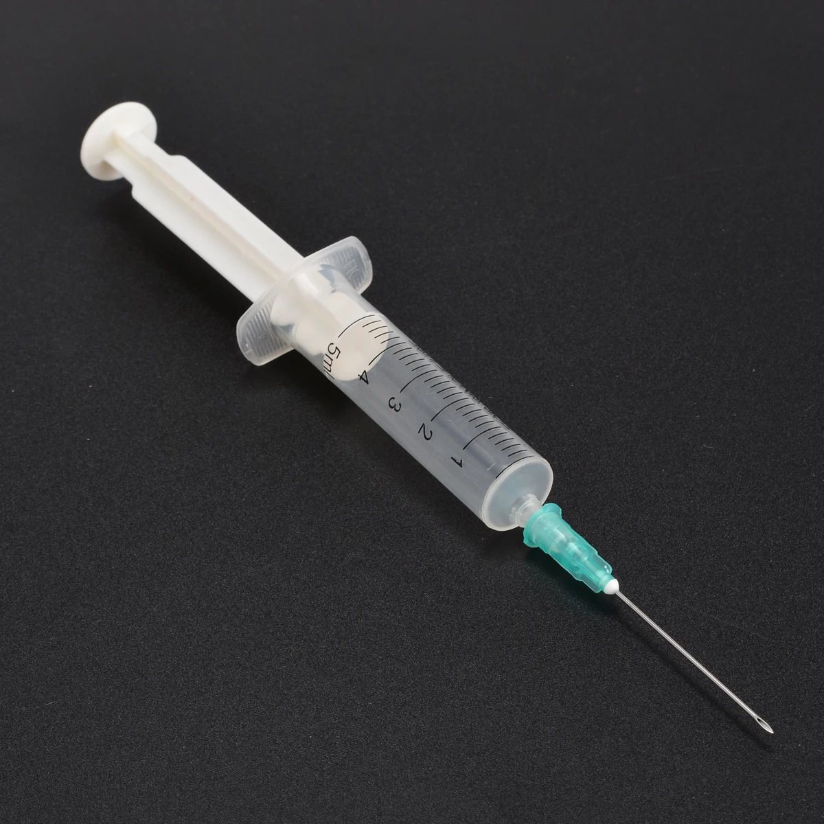 5 Set New Disposable Plastic Syringes 5ml + 21G Needle + Red Cap For Industrial Manufacture Measuring Syringe Tool