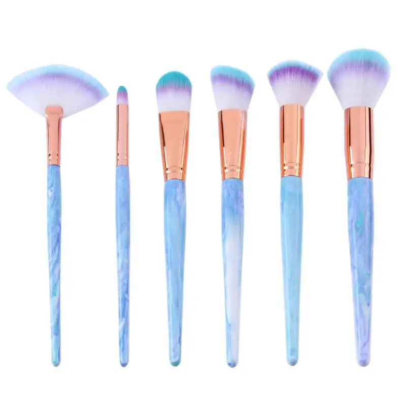 

6pcs Cosmetic Brushes Kit Eyeshadow Power Powder Cosmetics Foundation Eye Shadow Brush Cosmetic Beauty Makeup Brushes Tools Set