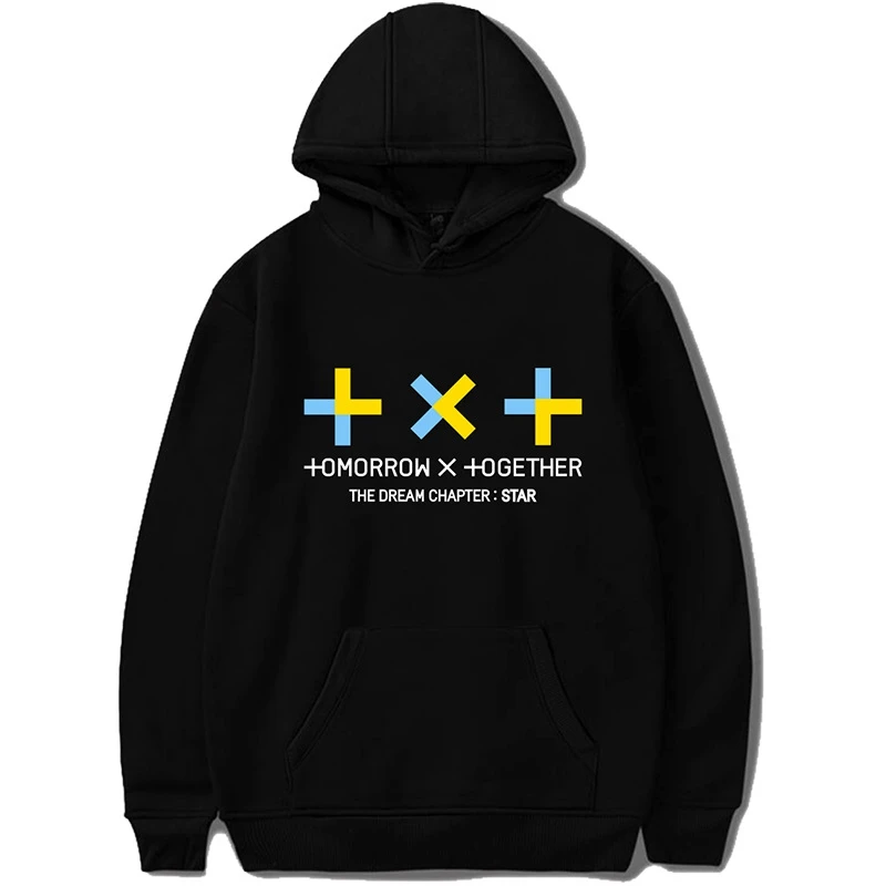 kpop Txt concert The Dream Chapter Star Album men Hooded Sweatshirt Harajuku TOMORROW X TOGETHER Hoodies pullover (6)