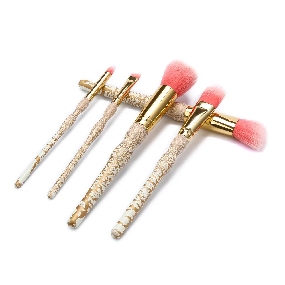 2019 модные роскошные brochas de maquillaje 5 шт. деревянные косметические кисти основа для