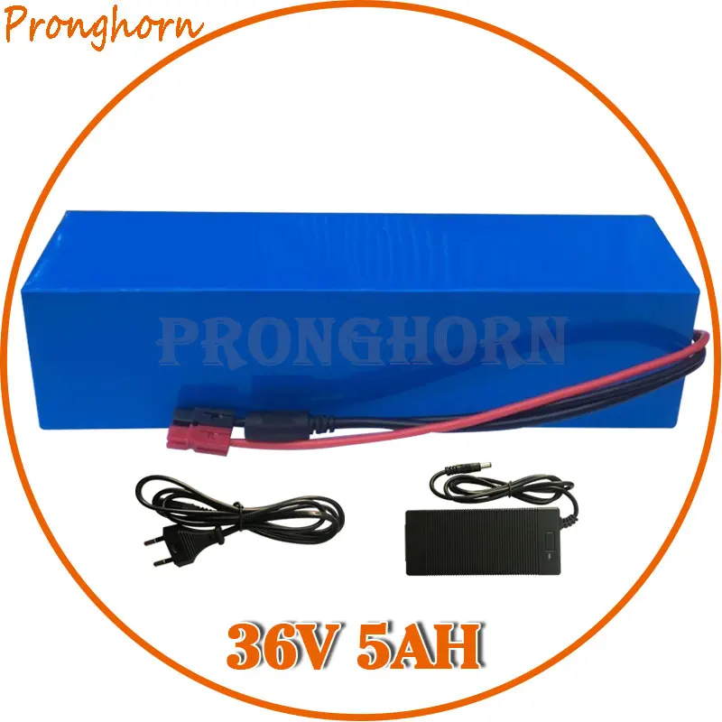 Free shipping PVC Softpackge Battery 36V 5Ah E-Bike Lithium 250W 350W Electric Bike With 15A BMS 2A Charger | Спорт и развлечения