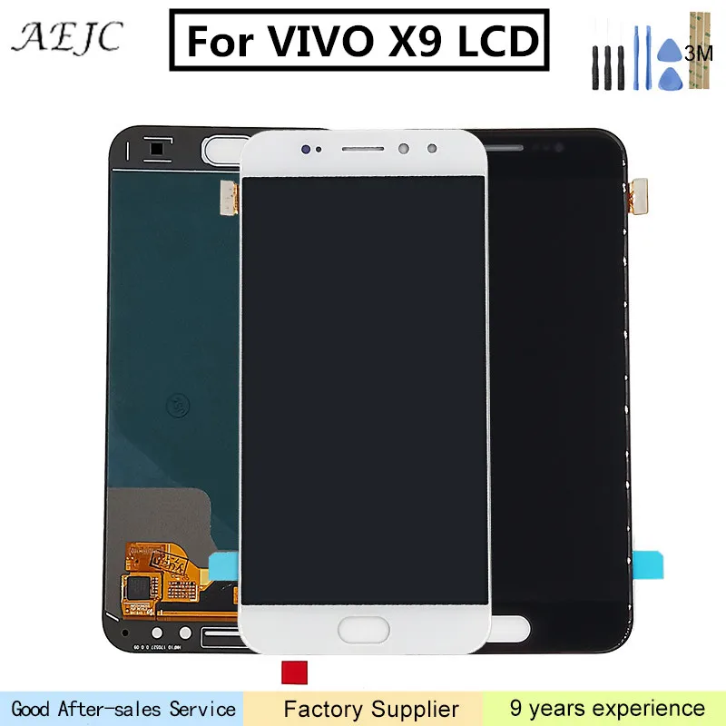 

For VIVO X9 LCD Display with Touch Screen Digitizer Assembly with 3M Sticker Replacement Accessories 5.5" For VIVO X9 Screen