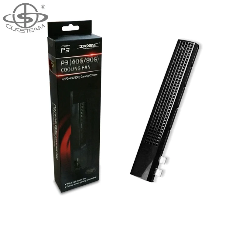 OURSTEAM черные туфли высокого качества USB 40 мм вентилятора охлаждения вентиляторы для sony Playstation 3 игровой консоли - Цвет: black