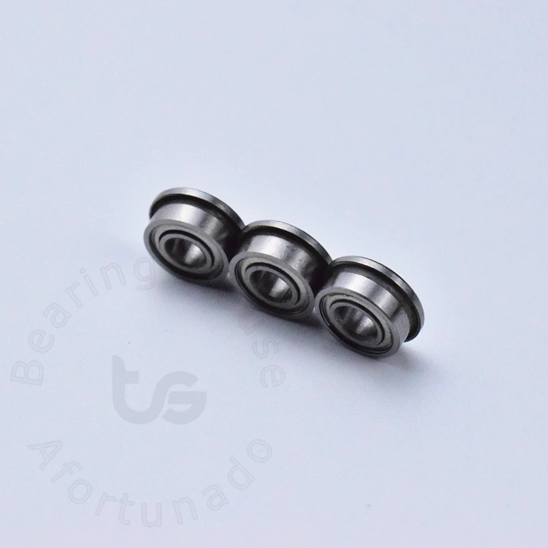 플랜지 베어링 크롬강 금속 밀봉 고속 기계 장비 부품, F683ZZ, 10 개, 3*7(8.1)* 3(mm)