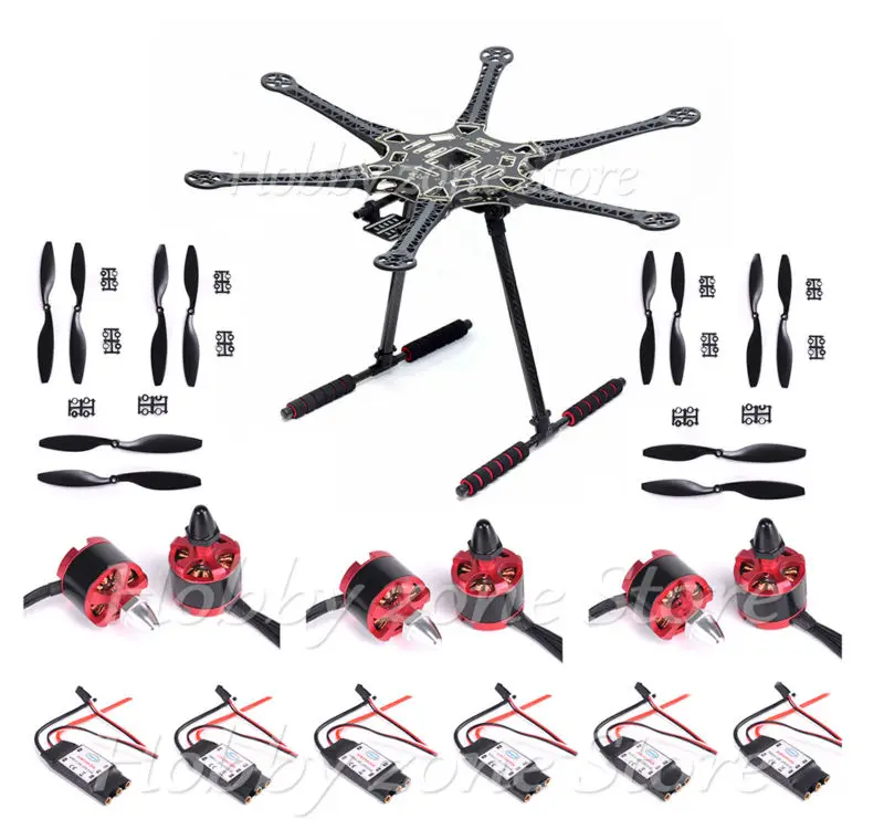 S550 Upgrade F550 Multirotor комплект рамы для гексакоптера с шасси 2212 920kv Motor 30A ESC 1045 Prop|hexacopter