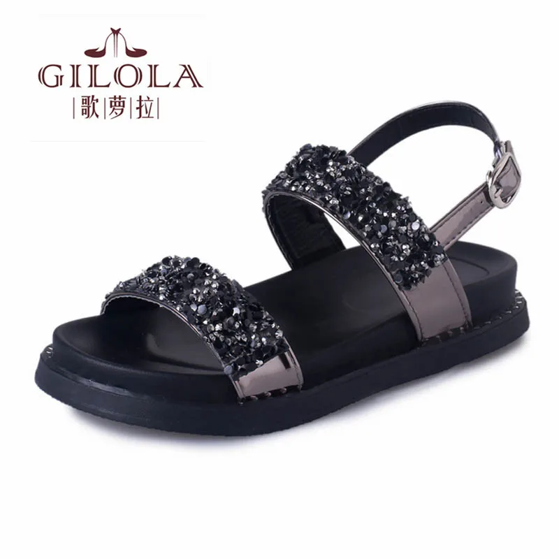 

New Flat Women Sandals Platform Black Gladiator Comfortable Ladies Spring Summer Shoes Woman Red Grey #Y0744513Q