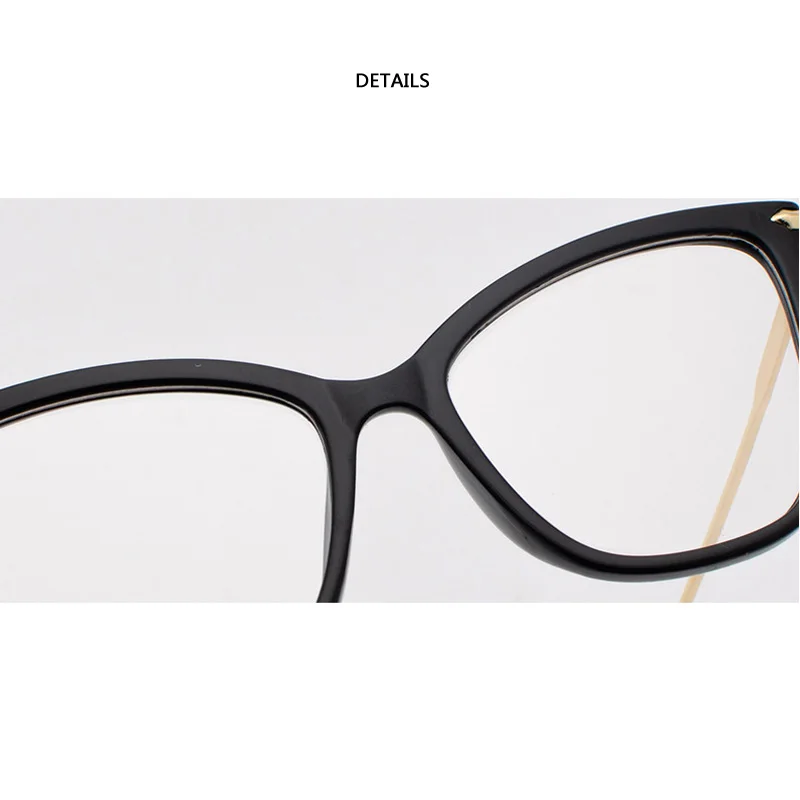 Zilead женские негабаритные очки в форме "кошачий глаз" оправа металлическая оптическая Sepectacles простые очки для мужчин и женщин