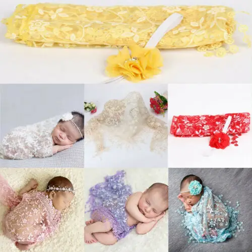 2019 Фирменная Новинка новорожденных малышей кружево Цветочный Принт шаль одеяло фотографии реквизит для фотосессии
