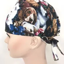 Медицинская шапочка для операционной доктора и шапка для медработника хлопок Принт мужские и женские общие анестезиолога акушерки имеют поты