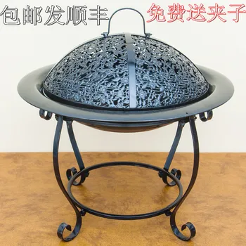 

XXXG Korean iron stove in winter indoor and outdoor barbecue charcoal brazier warmer wood outdoor barbecue
