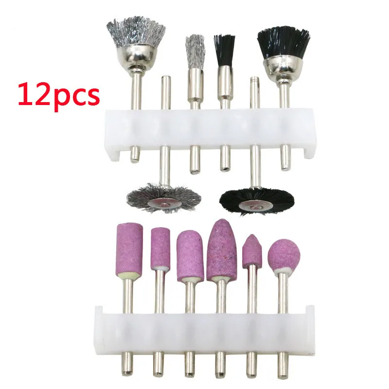 High quality 12PCS polishing head wheel set 3mm rod diameter 6pcs | Инструменты