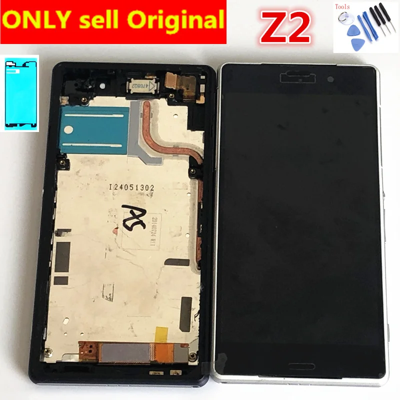 

3G/4G Version Full Original LCD For Xperia Z2 Display Touch Screen Digitizer For SONY Xperia Z2 LCD with frame D6502 D6503 D6543