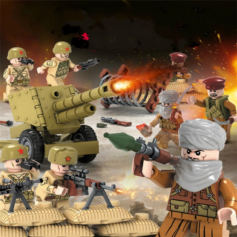 

Compatible Legoingly Army ww2 Soldier Building Blocks Toys Weapon Special Force CS SWAT Gun Toys LegoINGlys Military Figures