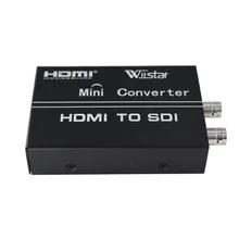 Wiistar hd-sdi HDMI To SDI Converter Full HD 1080P Works with HDMI 1.3c&HDCP Two SDI Ourptut Free Shipping