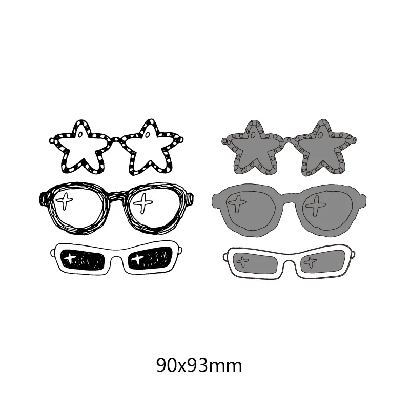 Paper Ephemera Scrapbooking 3 Pre cut Die cut Sunglasses Paper etna.com.pe