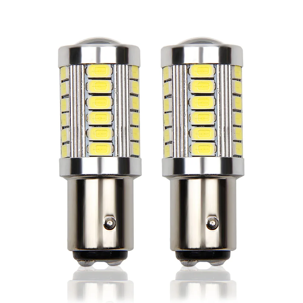 

1x P21/5W LED Car Light BAY15D led Bulb 1157 Tail Signal Brake Stop Reverse DRL Light 5W 12V 5630 33 led smd Yellow Red