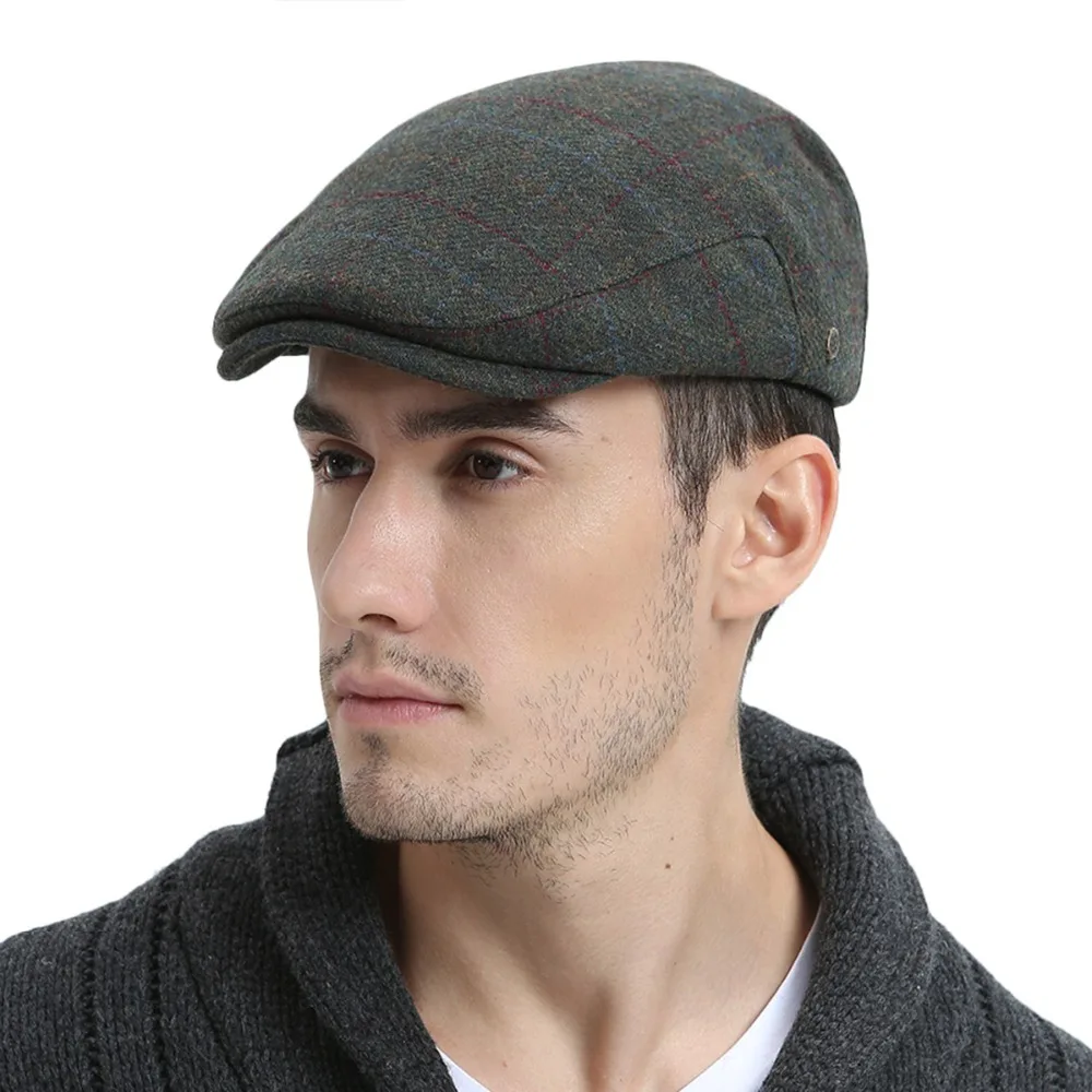 Aliexpress.com : Buy VOBOOM Winter Warm Wool Tweed Blend Cap Men Retro ...