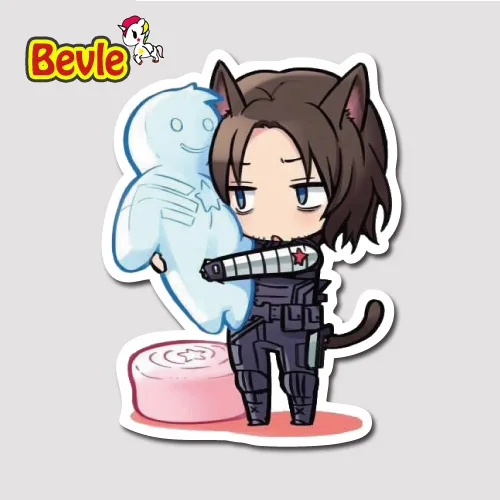 

Bevle 9272 Winter Soldier Tide Waterproof Stickers Laptop Luggage Fashion Car Graffiti Cartoon 3M Sticker