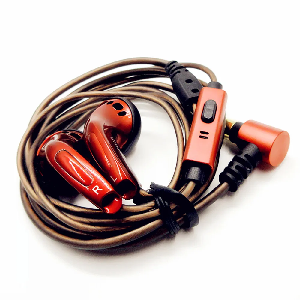 FENGRU DIY KMX500 наушники вкладыши с плоской головкой MX500 HiFi басовые DJ тяжелыми басами