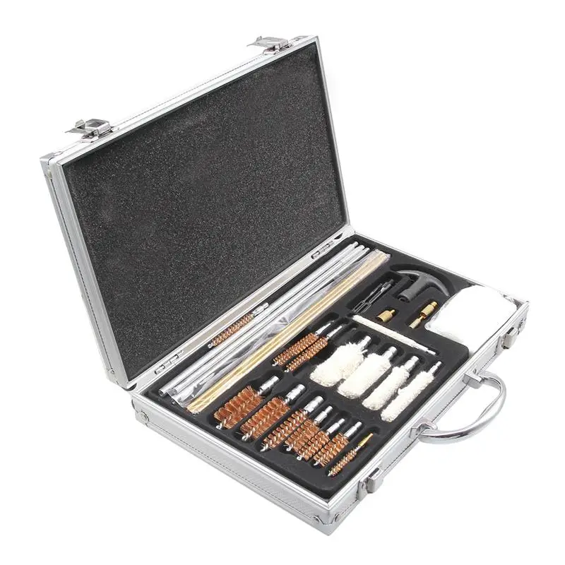 

Universal Gun Cleaning Kit Pistol Rifle Shotgun Airgun Firearm Cleaner with Carrying Case for Outdoor Hunting