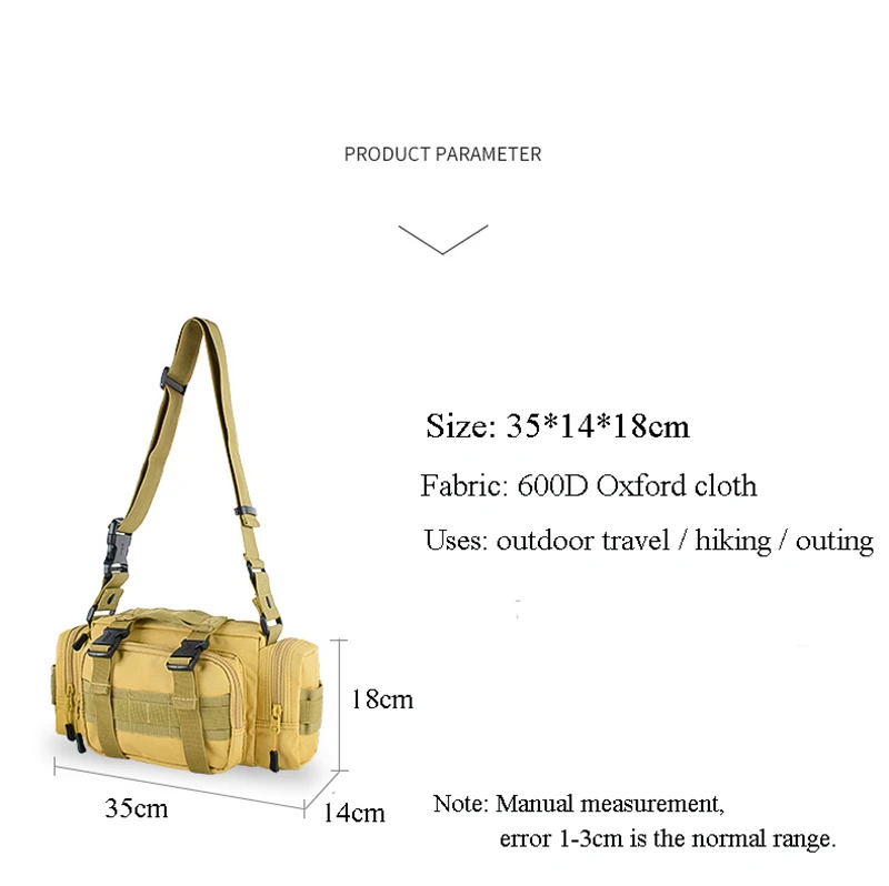  Outdoor Military Tactical Waist Bag Waterproof Nylon Camping Hiking Backpack Pouch Hand Bag military bolsa Style mochil (10)