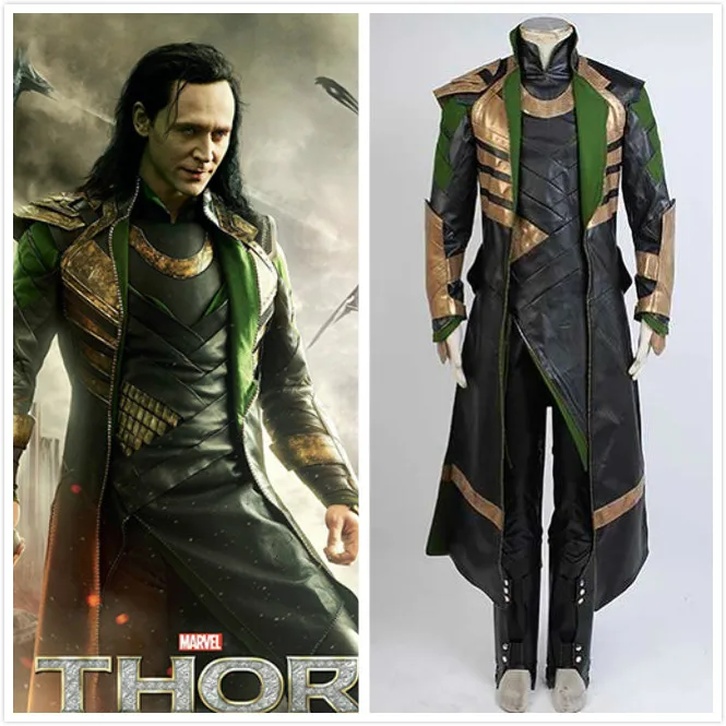 

Customized Thor The Dark World Loki Cosplay Costume Whole Sets Cosplay Costume Halloween Party