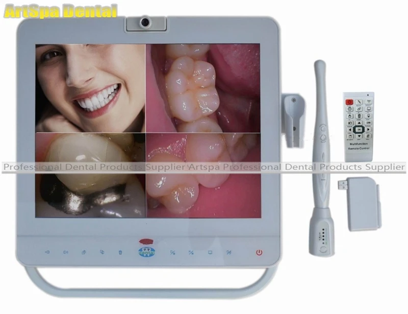  15 Inch Wireless Dental Monitor Intraoral Camera System LCD Holder MD1500 oral camera endoscope all
