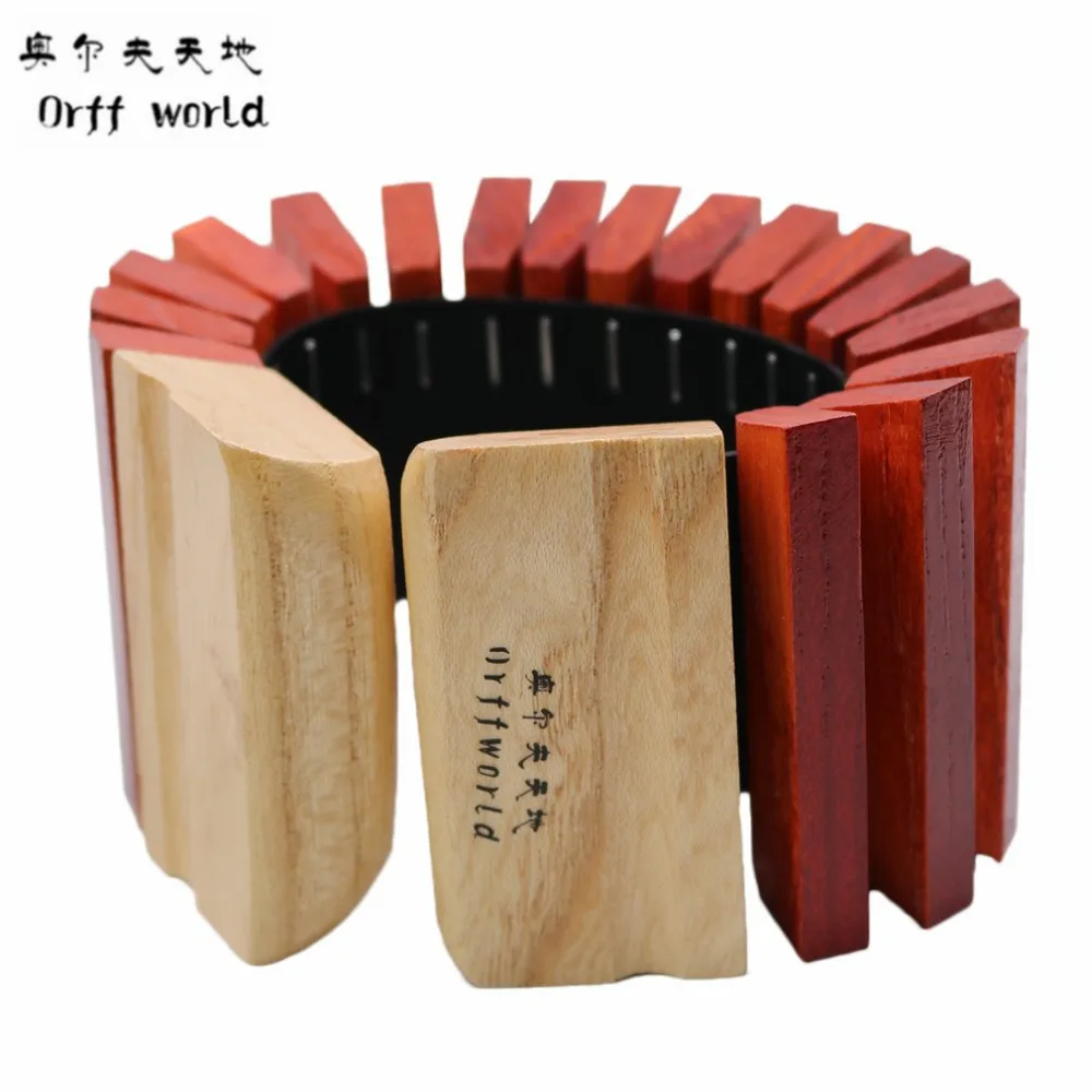 Orff world Professional Rectangle Solid Wood Musical Instrument Clear