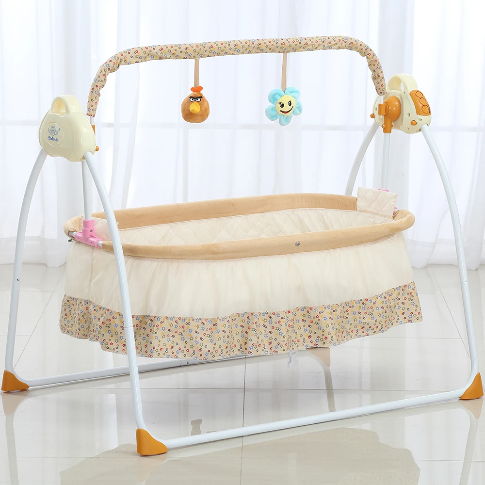 2018 NEW Electric Baby Cradle Swing Rocking Connect Mobile