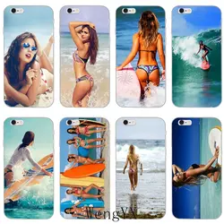 Летние пляжи для занятий серфингом, серфинга для девочек мягкий термополиуретановый Чехол для мобильного телефона чехол для Sony Xperia XA Z Z1 Z2 Z3