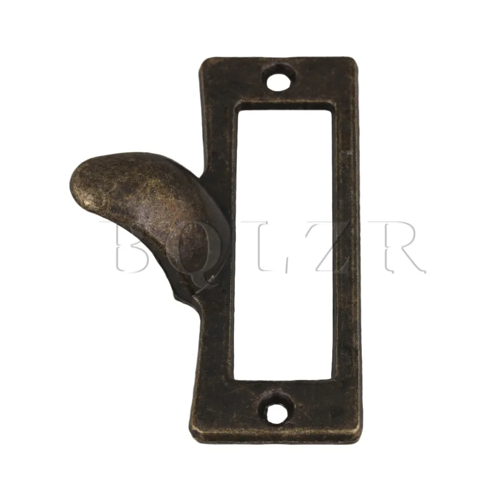 100pcs BQLZR Antique Bronze Cabinet Drawer Case Box Label Pull Handle Zinc Alloy 100pcs BQLZR Antique Bronze Cabinet Drawer Case Box Label Pull Handle Zinc Alloy