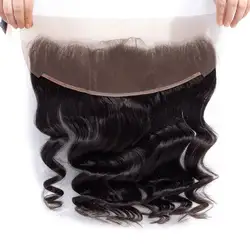 Листок клевера свободная волна бразильские волосы Кружева Фронтальные Натуральные Цветные волосы Реми натуральные волосы для