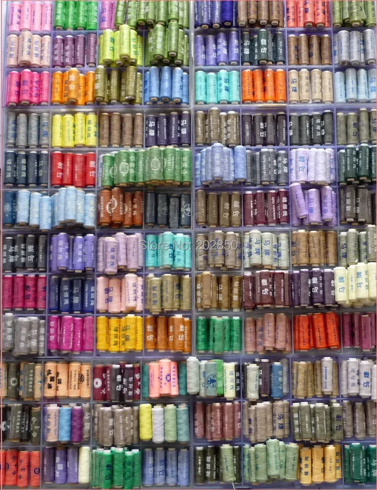 DIY Нитки для ручного шитья/швейная машина Нитки/полиэфирная нить, 60 различных цветов в упаковке, очень горячие и полезные для повседневной жизни