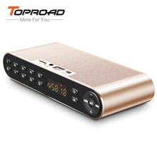 TOPROAD беспроводной Altavoz Bluetooth динамик Портативный HIFI двойной динамик s 3D приемник с микрофоном USB TF FM AUX для мобильного телефона ПК