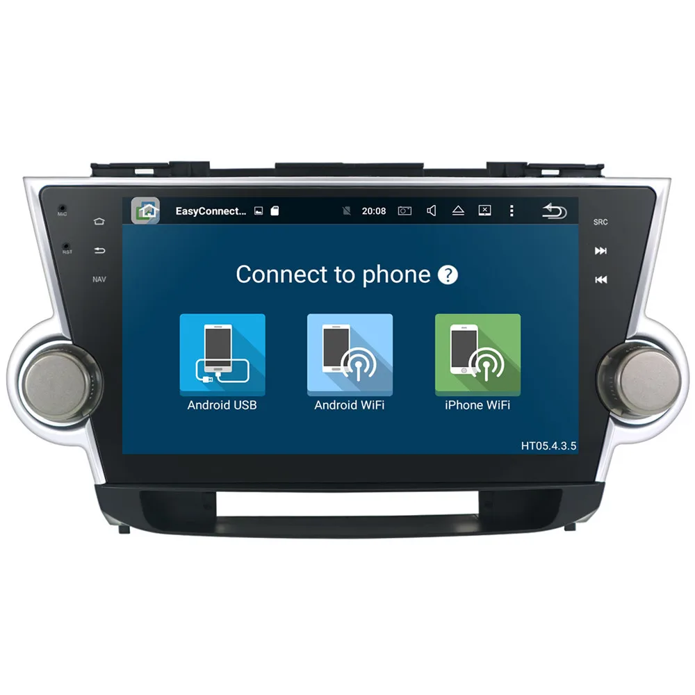 Aotsr Android 8,1 octa core gps автомобильный dvd плеер с навигацией плеер для TOYOTA HIGHLANDER 2008-2014 мультимедиа 2 din радио регистраторы стерео