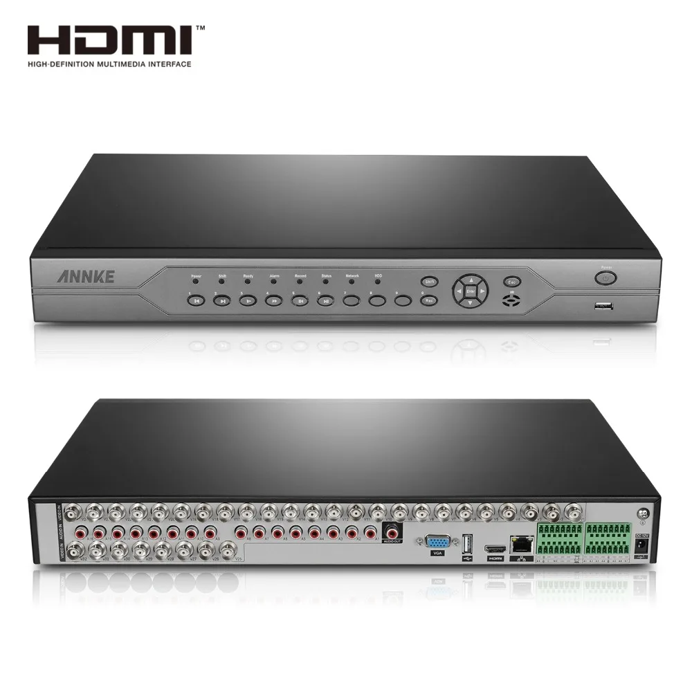 ANNKE 32CH HD 720 P 5in1 TVI AHD CVI CVBS IP HDMI DVR NVR цифрового видео Регистраторы видеонаблюдения