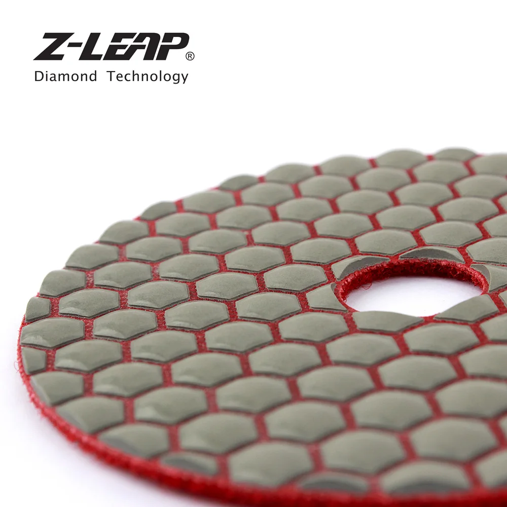 Z LEAP 4 дюймовые диски для сухой полировки алмазные гранита 100 мм гибкий полимерный