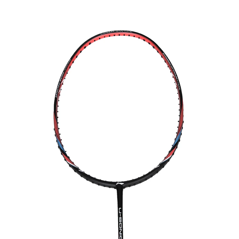 Li-Ning U-Sonic 17 raquetas bádminton con cuerda de fibra de carbono profesional forro raquetas AYPM226 ZYF214