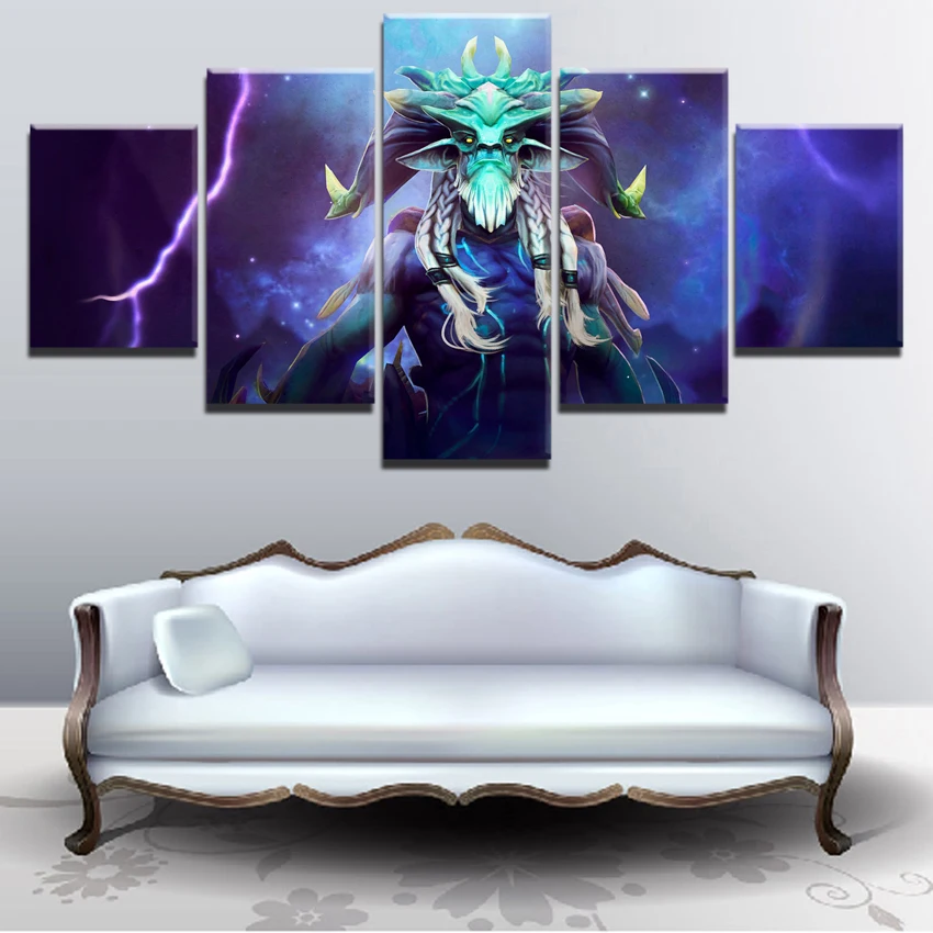 Modern Decorative 5 Pieces DOTA 2 Game HD Print Canvas Printed Home Print Poster Canvas Painting Wa