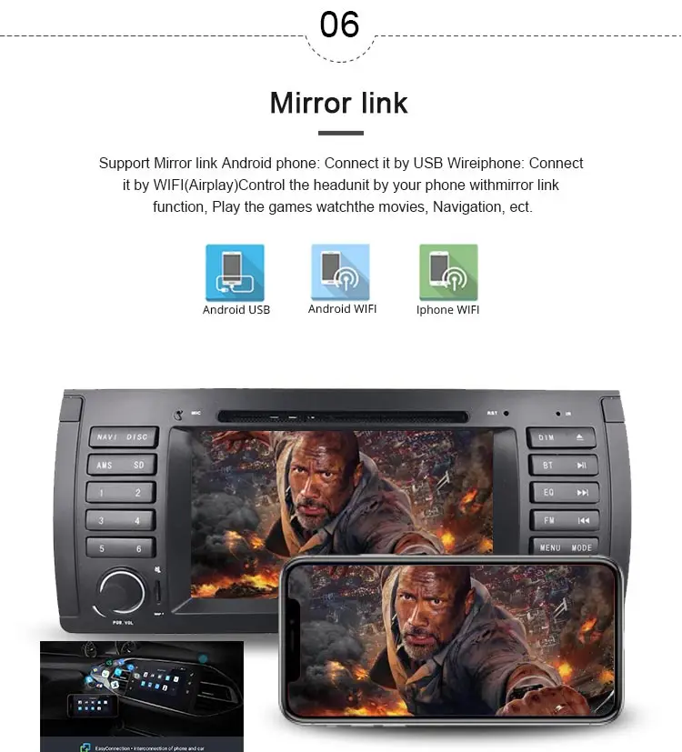 Sale JDASTON Android 9.0 Car Multimedia Player For BMW E39 5 Series M5 1 Din Car Radio GPS Navigation DVD CD IPS Stereo Mirror Link 7