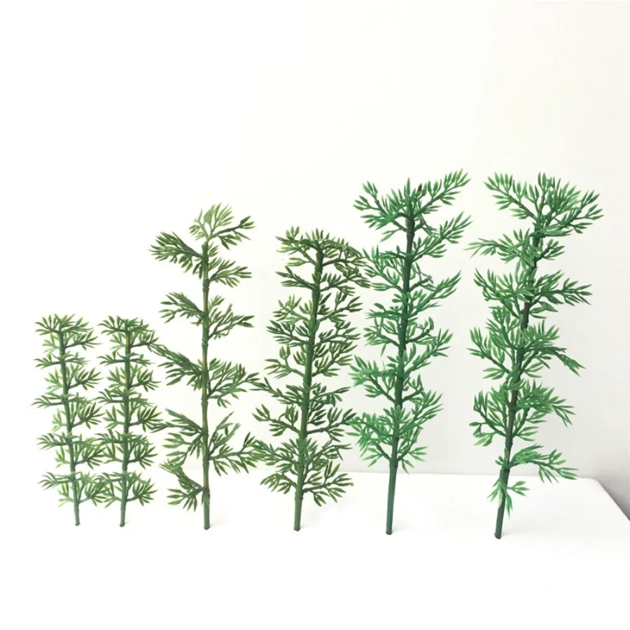 Материал модели здания DIY ручной работы песок стол изготовление модель бамбука сад пейзаж пластик бамбука
