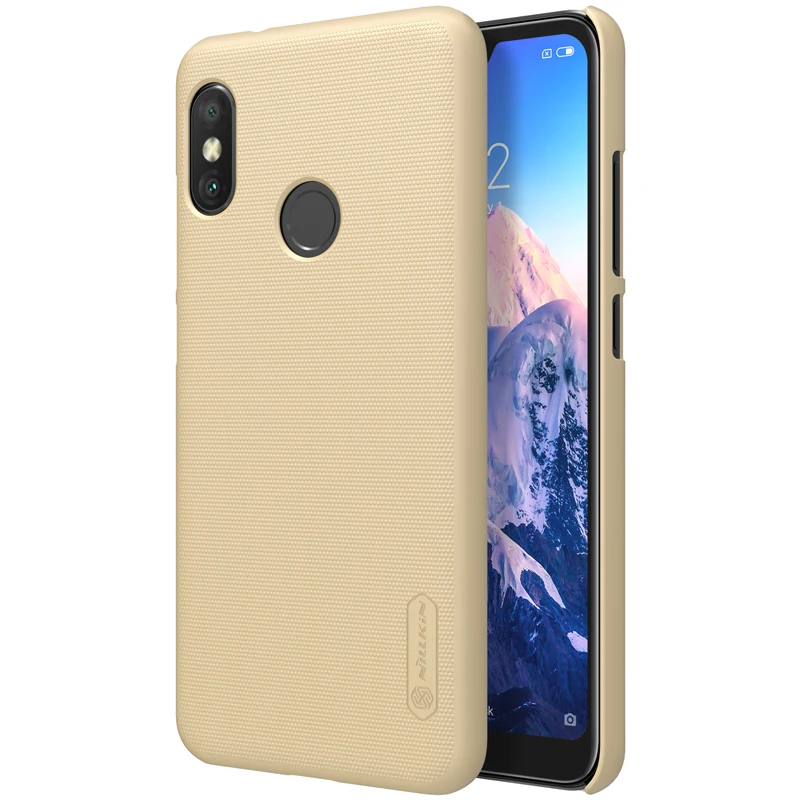 Для Xiaomi Mi A2 Lite чехол 5,84 ''Nillkin матовый щит PC задняя крышка чехол для Xiaomi Mi A2 Lite / Redmi 6 Pro - Цвет: Золотой