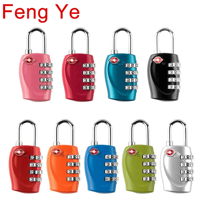 

Feng Ye High Security Padlock Tsa Combination 4 Digits Password Digital Luggage Suitcase Number Travel Safety Bag Knapsack Lock