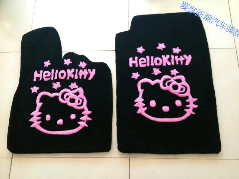 fashion cute cartoon Hello kitty customized car floor mats for all car modelin Floor Mats from
