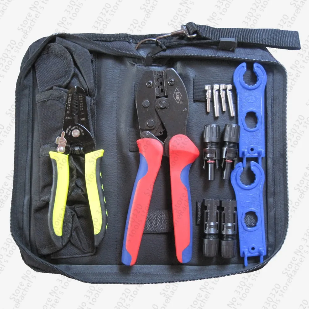 Solar crimping tool kit MC4 tools set with crimping pliers