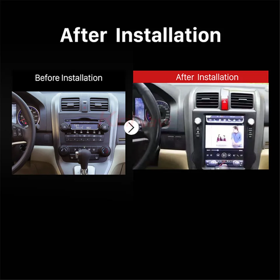 Clearance KiriNavi Vertical Screen Tesla Style Android 8.1 Car Radio GPS Navigation For Honda Crv Car Dvd Multimedia Player 2009-2012 WIFI 5