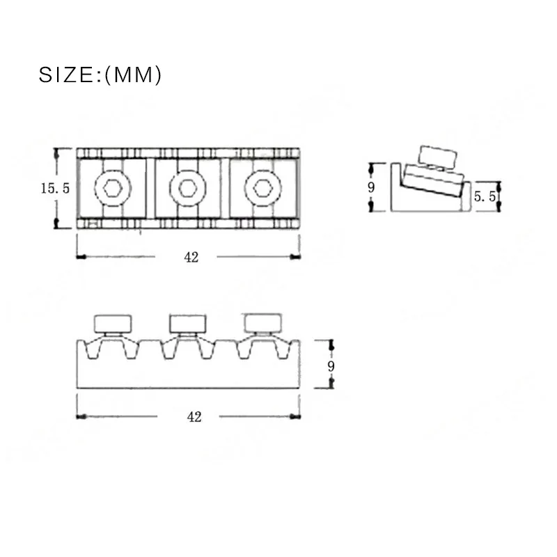 Стопорная гайка для гитары Tremolo 1 11/16 дюйма черная 42 мм|guitar warranty|nut bowlguitar nut |