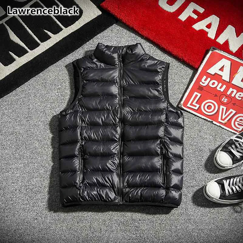 

Mens Jacket Sleeveless Plus Size White Duck Down Padded Vest Casual Men Coats Windbreaker Outdoors Male Thicken Waistcoat 2003
