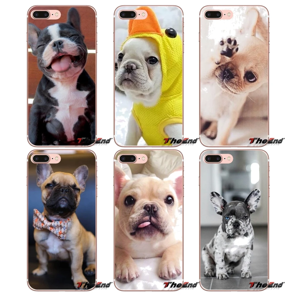 Для Sony Xperia M2 M4 M5 E3 T3 XA Z Z1 Z2 Z3 Z5 compact LG G4 G5 G3 G2 Mini French Bulldog I Love My Dog Photo мягкие чехлы |